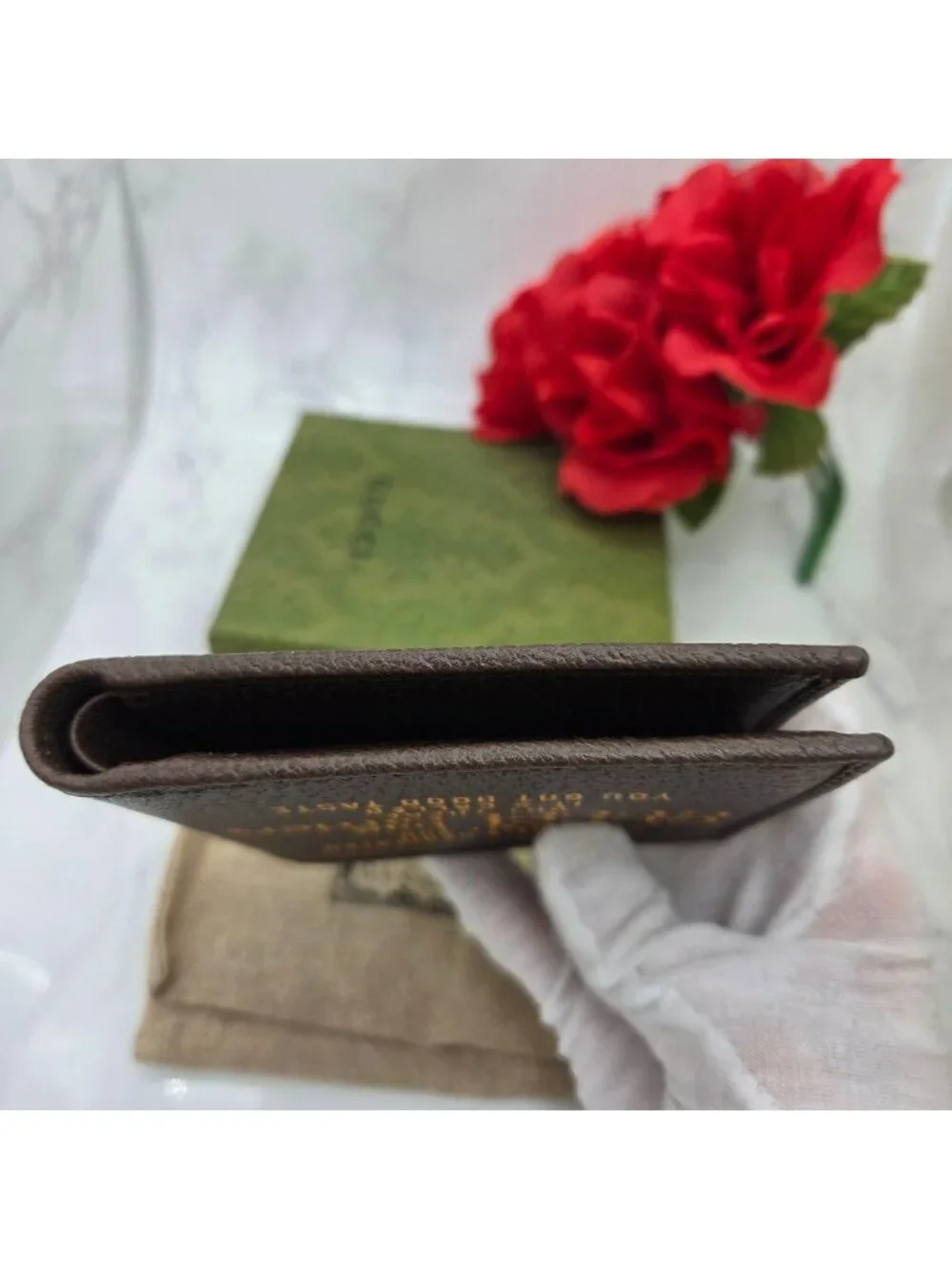 Gucci Bifold Wallet Anniversary Brown